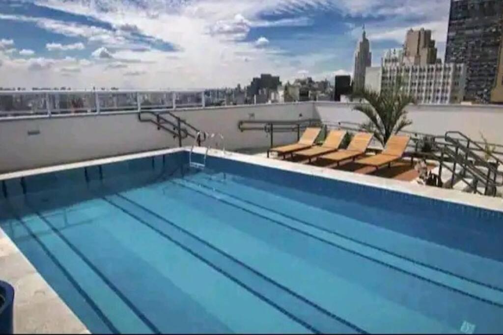 Flex Com Garagem E Piscina No Centro De Sp Apartamento *